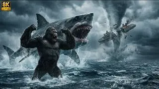 King Kong vs Megalodon: Naval Fleet Destroyed