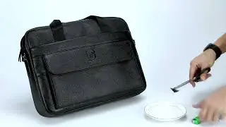 Bull Captain Leather Laptop Bag Men Briefcase Busines Shoulder Handbag