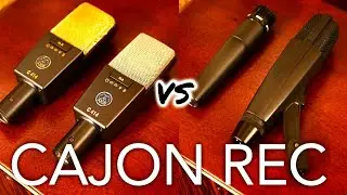 カホンの録り音比較！コンデンサーマイクvsダイナミックマイク【パーカッションのためのマイキング＆エンジニアリング研究#4】【C414XLⅡ C414XLS SM57 MD421mkⅡ】