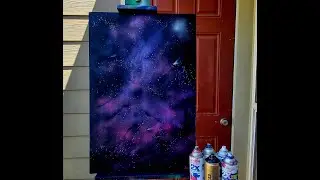 Space painting #shorts  #spraypaintart #afmancreations #stars #space