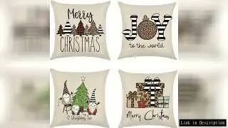 Home Christmas decoration linen pillowcase sofa cushion cover home decoration can be customized for