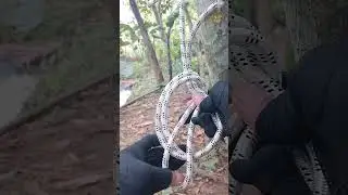 Bowline in a bight #diy #outdoors #diycrafts #tutorial #camping #shortvideo