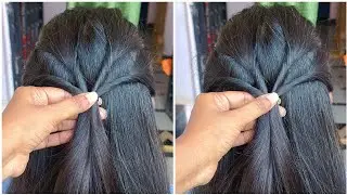 Very Easy Unique Hairstyle For girls_ Most Amazing Hairstyle Tutorial_ Graceful Hairstyle #hairstyle