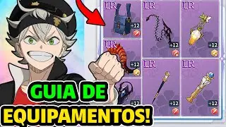 TUDO SOBRE OS EQUIPAMENTOS E O COMO EQUIPAR SEUS PERSONAGENS! Black Clover Mobile