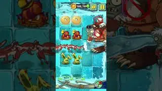 PvZ 2 - Four Cell Attack - Escape Root & Plants Vs 20 Ice Weasle & Gargantuar Zombies #shorts
