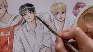 [BTS] Love Yourself Watercolor Speedpaint