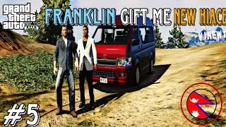 Franklin Was Gift 🎁 Me New Hiace GTA 5 GAME #AKGAMINGDIGITAL  