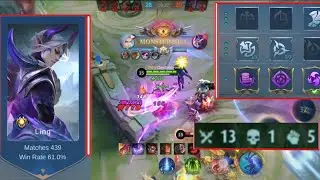 LING BEST BUILD | EMBLEM 2022, SLOW HANDS BUT SURELY KILL?! | LING GAMEPLAY MOBILE LEGENDS