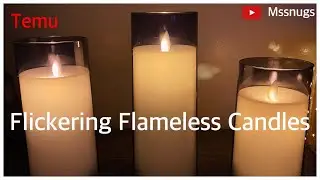 3 pcs Gray Flickering Flameless Candles Review | TEMU