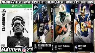 MADDEN 21 LEVEL MASTER PREDICTIONS! TOP 5 LEVEL MASTER PREDICTIONS! | MADDEN 21 ULTIMATE TEAM