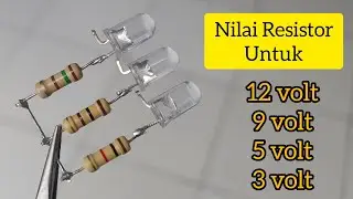 Ukuran resistor untuk lampu led 3 volt