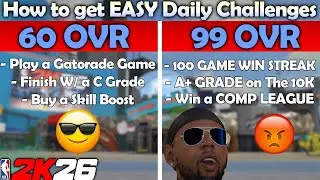 How to get EASY DAILY CHALLENGES in NBA 2K26! COMPLETE LIFETIME CHALLENGES FASTER
