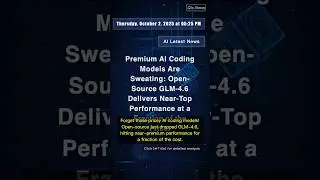 🧐👉 Premium AI Coding Models Are Sweating: Open-Source GLM-4.6 Delivers Near-Top ... #QixNewsAI
