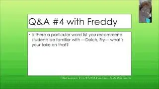 Q4-Hiebert: Role of Word Lists