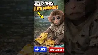 help this cute monkey ! ‼️❣️🥺😩,#shorts #emotinal #river #kachra #emotinalstory0.2