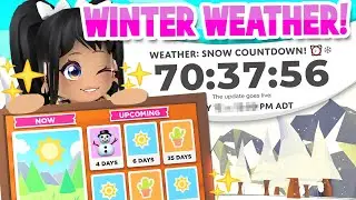 *2 NEW PETS* WINTER WEATHER & EVENT UPDATE BOARD in ADOPT ME (roblox) NEWS TEA