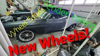 Wheel Studs and Fender Rolling on the Project Chevelle - E12