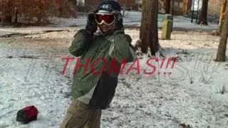 SnowBoarding on Golf Course