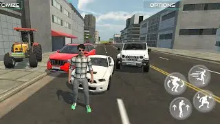 Indian tractor simulator 3D driving game wala video 🎯🎮|| thar car kese chalaya jata hai driving game