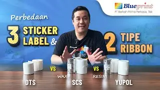 Perbedaan 3 Jenis Sticker Label & 2 Tipe Ribbon Blueprint. Mana yg Cocok utk Bisnis Anda? |BPVID#293