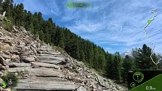 Беговая дорожка, панорамный маршрут Шпайкбоден-Альпы, часть №3 ⛰️🌞💚Garmin 4K