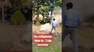 Fire extinguisher demo by ..Trade  instructor .. Govt.ITI GOREGAON dist.gondia