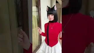 Kazusa wanna steal some of your time sensei #cosplay #kazusa #bluearchive #catgirl