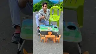 Huru 1 Ta Table and 3 Chair | playgro Ractangle Table 💥