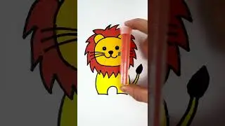 Let&rsquo;s Draw a Cute Lion! 🦁 Fun & Easy Art for Kids
