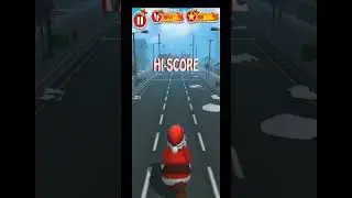 Fun Santa Run🎅/Merry Christmas to all 🎄☃️🦌/#ziczac/Android Mobile Game 📱
