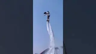 Fly Board Ride 😍✌️This is Fun Girl like to Back Flip #adventure #flyboard #waterpark