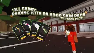 Raiding as HEADLESS SWEAT in Da Hood with AIMLOCK ( CARTOON PACK 🍪)