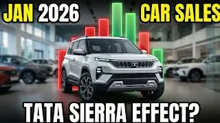 Tata Sierra Effect? 🤯 | Top Selling Car Brands &ndash; Jan 2026 India