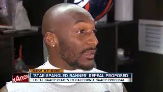 Florida NAACP leader reacts to push for anthem ban in California