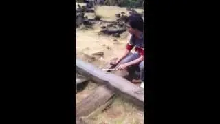 Ancient megalithic construction, Gunung Padang, Cianjur, West Java, Indonesia