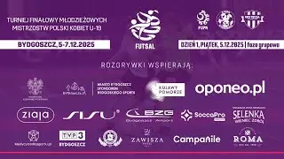 Młodzieżowe Mistrzostwa Polski w Futsalu Kobiet U-19 | 2025 | Kolejka 1