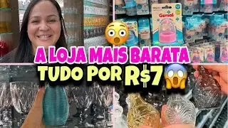 ENTREI NA LOJA MAIS BARATA DE GOIÂNIA 😱 | TUDO POR R$7 – Achadinhos pro Lar #achadinhos #donadecasa 