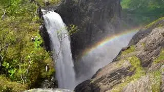 Rainbow at Ryganfossen in &Aring;rdal, Ryfylke
