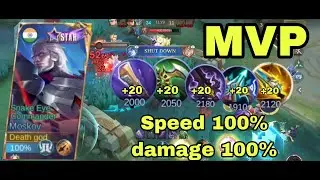 Moskov 100% Speed MVP! 🔱 14 Kills Godline Push | Aggressive Ranked WIN | MLBB 🔥@chiragdhorajiya6076 