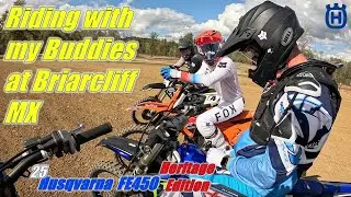 Husqvarna FE450 Heritage Edition 2025 года: катание с друзьями на Briarcliff MX