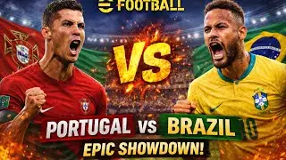 Portugal vs Brazil | Epic eFootball Match (PS5) 4K / 2026