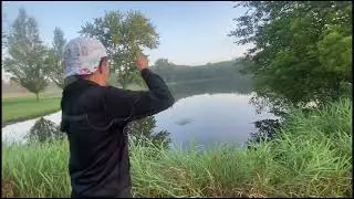 Catching a big Bass with a broken rod! | The Burny Boys