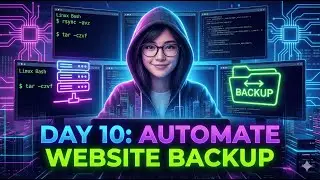 Day 10 Linux Bash Scripts| KobeCloud 100 Days of Development Automate Website Backup with  Script