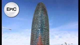 Torre Agbar - Barcelona, Espa&ntilde;a (HD)