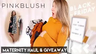 PINK BLUSH MATERNITY HAUL | $100 GIVEAWAY GIFT CARD | Black Friday Largest Sale of the Year! | #ad