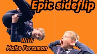 How to learn to do a sideflip on a trampoline for beginners