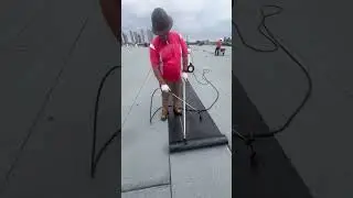 How to do capsheet #roofing #roofer #cap #capsheet #flatroofing