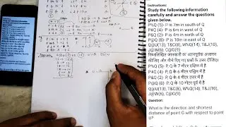 Topic:- Coded Distance and direction || Mains level || RRB Po score card || Part-1