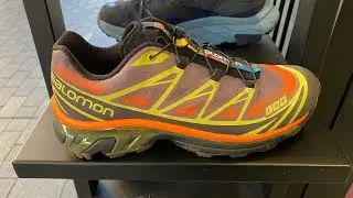 Salomon XT-6 Skyline (Moonscape/Leek Green/Vibrant Orange) - SKU: L41629900