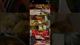 Exotic Cuisines mobile app by Lyubov Strauss
